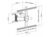 Brateck Βάση TV Επιτοίχια 37" - 90" Ultra Slim (LPA72-464)