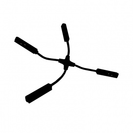 Aca Τροφοδοτικό ''+'' για Μαγνητική Ράγα Μαύρο (MCROSSB)