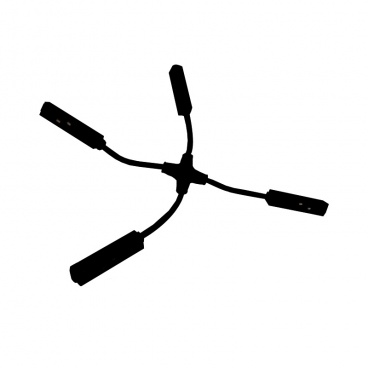 Aca Τροφοδοτικό ''+'' για Μαγνητική Ράγα Μαύρο (MCROSSB)