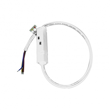 Aca Τροφοδοτικό με καλώδιο 0.5m για Μαγνητική Ράγα Λευκό (MF05MW)