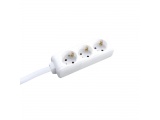 Acaelec Πολύπριζο 3 Θέσεων με καλώδιο 5m 3x1.5mm² Λευκό (BMS20C35)