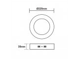 LED SMD panel VEKO 18W 120° 6500K (VEKO1865RW)