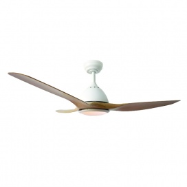 Aca Ανεμιστήρας Οροφής 130cm DC40W 3 Πτερυγίων Ανοικτό Καφέ (FANKVN30G)