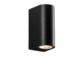 Aca Επιτοίχιο Εξωτερικό Πλαστικό Φωτιστικό Up - Down Μαύρο (SL8211GU10B)