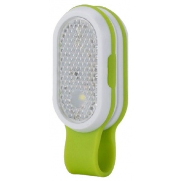 Entac Led Φακός 1W με Μαγνήτη και Κλιπ Λευκό-Πράσινο (EFL-MCL)