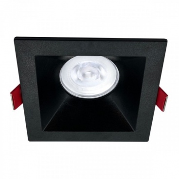 Spotlight Χωνευτό Σταθερό Spot Μαύρο (6526)