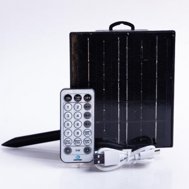 Eurolamp Solar Πάνελ 31V/2.5W με Αισθητήρα Φωτός 12 Προγράμματα & Timer, Μνήμη & Dimmer, Remote Control (600-04996)