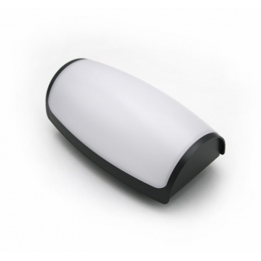 Led Απλίκα Οβάλ 12W 4000K Γραφίτης (21-01211)
