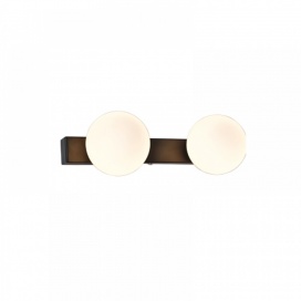 InLight Δίφωτο Επιτοίχιο Φωτιστικό Μπάνιου Μαύρο (43422-2)