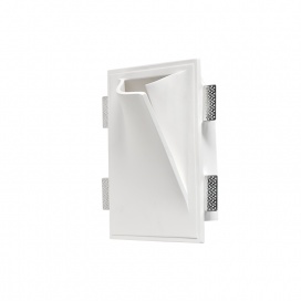 Aca Geo Γύψινο Φωτιστικό Τοίχου με Άνοιγμα Δεξιά (G8051R)