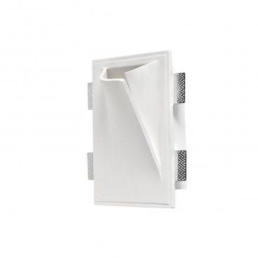 Aca Geo Γύψινο Φωτιστικό Τοίχου με Άνοιγμα Δεξιά (G8051R)