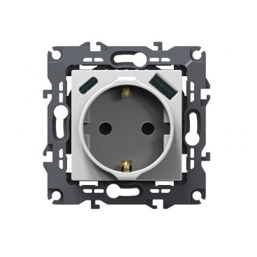 Acaelec Prime Πρίζα Σούκο Ασφαλείας & 2 USB (Type A+C) Λευκή (1000116401)