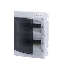 Tehnoplast Πίνακας Χωνευτός με Διάφανη Πόρτα 2 Σειρών 24 Θέσεων IP40 (282U24C)