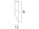 Arte Illumina Απλίκα Inox Σειρά 40cm ΧΙΟΣ E27 (154-56020)