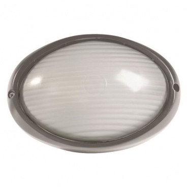 Arte Illumina Απλίκα Τοίχου Oβάλ Αλουμινίου Γκρι (147-55062)