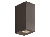 Arte Illumina Απλίκα Τοίχου Up-Down Τετράγωνη GU10 IP54 Μαύρη (145-82075)