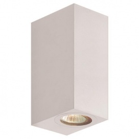 Arte Illumina Απλίκα Τοίχου Up-Down Τετράγωνη GU10 IP54 Λευκή (145-82074)