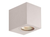 Arte Illumina Απλίκα Τοίχου Down Τετράγωνη GU10 IP54 Λευκή (145-82070)