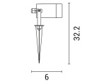 Arte Illumina Σποτ Κήπου Πλαστικό GU10 IP65 230V Λευκό (145-82020)