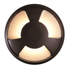 Arte Illumina Φωτιστικό Δαπέδου Εξωτερικό 3F LED 3W IP65 12V Ø68x24mm Μαύρο PRO (145-52520)