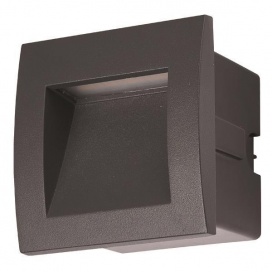 Arte Illumina Φωτιστικό Χωνευτό LED 3W IP54 220-240V 90x90x70mm Γραφίτη PRO (145-52501)