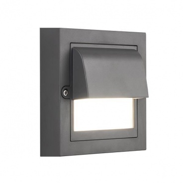 Arte Illumina Φωτιστικό Τοίχου LED 6W 135x135x55 3CCT IP65 Γραφίτης SENARIO (145-52127)