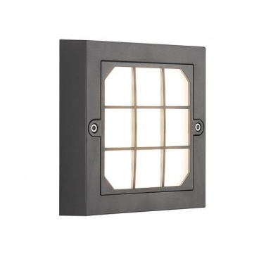 Arte Illumina Φωτιστικό Τοίχου LED 6W 135x135x32 3CCT IP65 Γκρι SENARIO (145-52122)