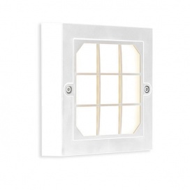 Arte Illumina Φωτιστικό Τοίχου LED 6W 135x135x32 3CCT IP65 Λευκό SENARIO (145-52120)