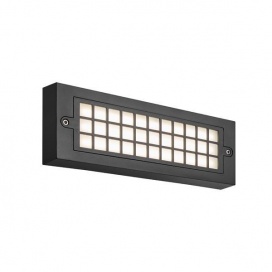 Arte Illumina Φωτιστικό Τοίχου LED 6W 255x30x90 3CCT IP65 Μαύρο SENARIO (145-52117)