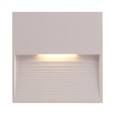 Arte Illumina Απλίκα Τοίχου SLIM LED 3W 120x120x12 3000K IP65 Λευκή PLUS (145-52101)