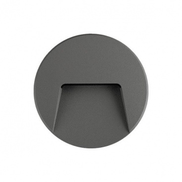 Arte Illumina Φωτιστικό Τοίχου SLIM LED 3W IP65 230V 4000K Ø135mm Γραφίτης PRO (145-52095)