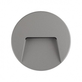 Arte Illumina Φωτιστικό Τοίχου SLIM LED 3W IP65 230V 4000K Ø135mm Γκρι PRO (145-52094)