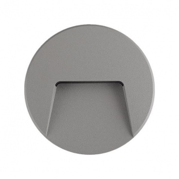 Arte Illumina Φωτιστικό Τοίχου SLIM LED 3W IP65 230V 4000K Ø135mm Γκρι PRO (145-52094)