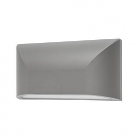 Arte Illumina Απλίκα Τοίχου LED SLIM 6W IP65 220-240V 4000K 220x51x113mm Γκρι PRO (145-52076)