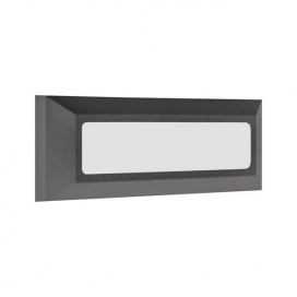 Arte Illumina Φωτιστικό Τοίχου SLIM LED 4W IP65 230V 3CCT 230X80mm Γραφίτης PRO (145-52073)