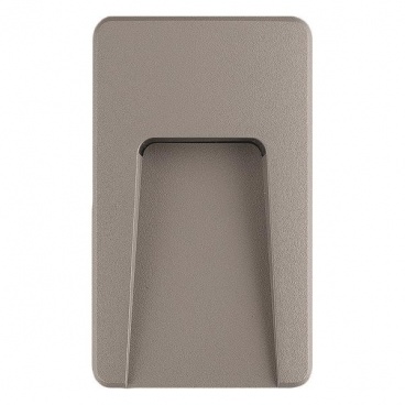 Arte Illumina Φωτιστικό Τοίχου SLIM LED 3W IP65 230V 3000K 90x150mm Γκρι PRO (145-52023)