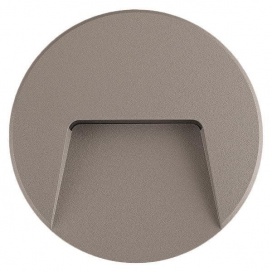 Arte Illumina Φωτιστικό Τοίχου SLIM LED 3W IP65 230V 3000K Φ135mm Γκρι PRO (145-52015)