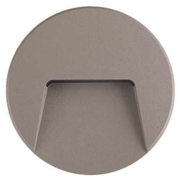 Arte Illumina Φωτιστικό Τοίχου SLIM LED 3W IP65 230V 3000K Φ135mm Γκρι PRO (145-52015)