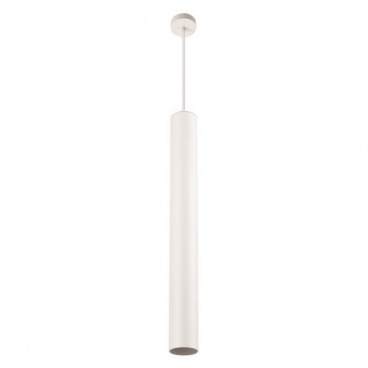 Arte Illumina Φωτιστικό Κρεμαστό Κύλινδρος GU10 1M Φ65x400 Λευκό ANNULAR (145-25502)