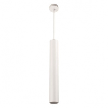 Arte Illumina Φωτιστικό Κρεμαστό Κύλινδρος GU10 1M Φ65x300 Λευκό CYLIDER (145-25500)