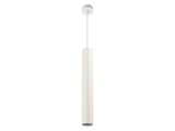 Arte Illumina Φωτιστικό Κρεμαστό Κύλινδρος GU10 1M Φ65x300 Λευκό CYLIDER (145-25500)