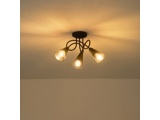Arte Illumina Σποτ Μεταλλικό με SMOKY Γυαλί Τρίφωτο 3xE14 D380xH185mm CLASSY (145-25272)