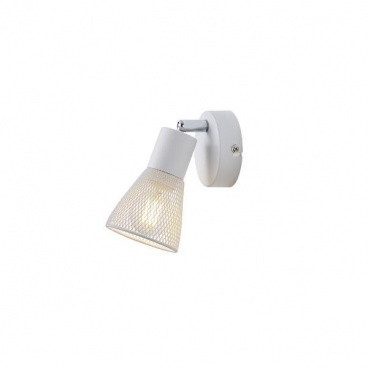 Arte Illumina Σποτ Λευκό με Δίχτυ 1xE14 D80xH125mm MESHY (145-25258)