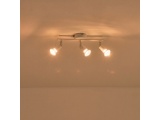 Arte Illumina Σποτ Κινητό Τρίφωτο Μεταλλικό Max 7W Λευκό 3xGU10 300x80x125mm VORRAS (145-25241)