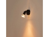 Arte Illumina Σποτ Κινητό Μεταλλικό Max 7W Μαύρο 1xGU10 D70xH105mm VORRAS (145-25235)