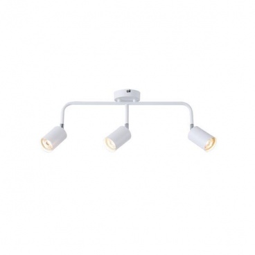 Arte Illumina Σποτ Μεταλλικό Τρίφωτο Λευκό 3xGU10 Max 7W 500x90x230mm OLYMP (145-25230)