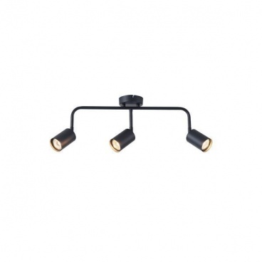 Arte Illumina Σποτ Μεταλλικό Τρίφωτο Μαύρο 3XGU10 Max 7W 500X90X230mm OLYMP (145-25224)