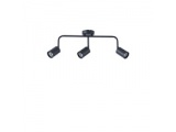 Arte Illumina Σποτ Μεταλλικό Τρίφωτο Μαύρο 3XGU10 Max 7W 500X90X230mm OLYMP (145-25224)