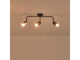 Arte Illumina Σποτ Μεταλλικό Τρίφωτο Μαύρο 3XGU10 Max 7W 500X90X230mm OLYMP (145-25224)