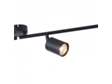 Arte Illumina Σποτ Μεταλλικό Τετράφωτο Μαύρο 4xGU10 Max 7W 790x80x165mm OLYMP (145-25223)